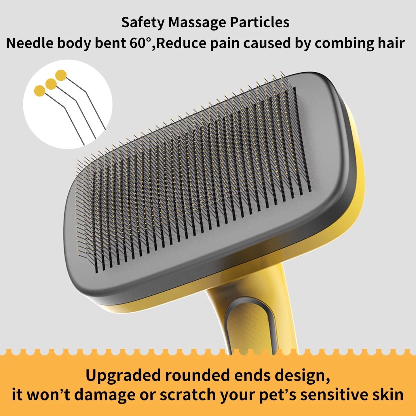 Self-Cleaning Slicker Brush for Dogs & Cats - Professional Grooming Tool for Shedding, Mats & Tangles | Painless Detangling & Undercoat Removal