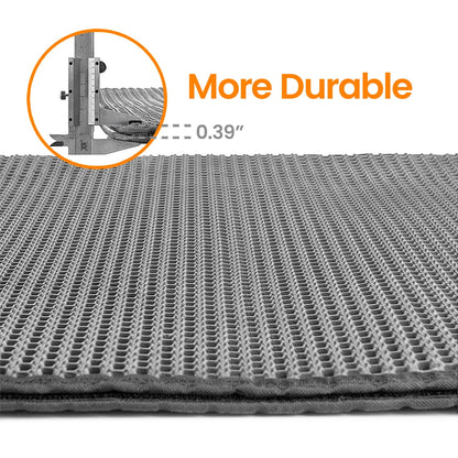 Double-Layer Cat Litter Mat with Honeycomb Design - 30x24 Inch Waterproof Tray, Traps Litter & Prevents Mess, Easy Clean