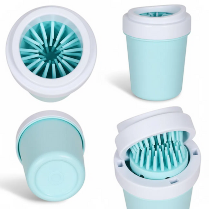 Muddy Paw Cleaner Cup - Silicone Dog Paw Washer with Massaging Bristles for Small & Medium Pets | Easy to Use & Clean, Quick-Dry Design