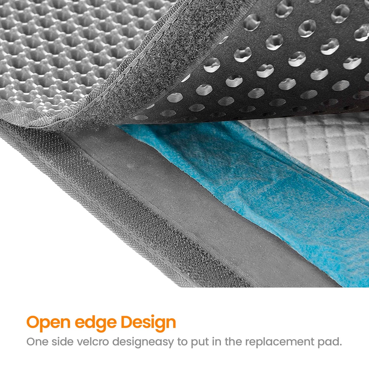 Double-Layer Cat Litter Mat with Honeycomb Design - 30x24 Inch Waterproof Tray, Traps Litter & Prevents Mess, Easy Clean