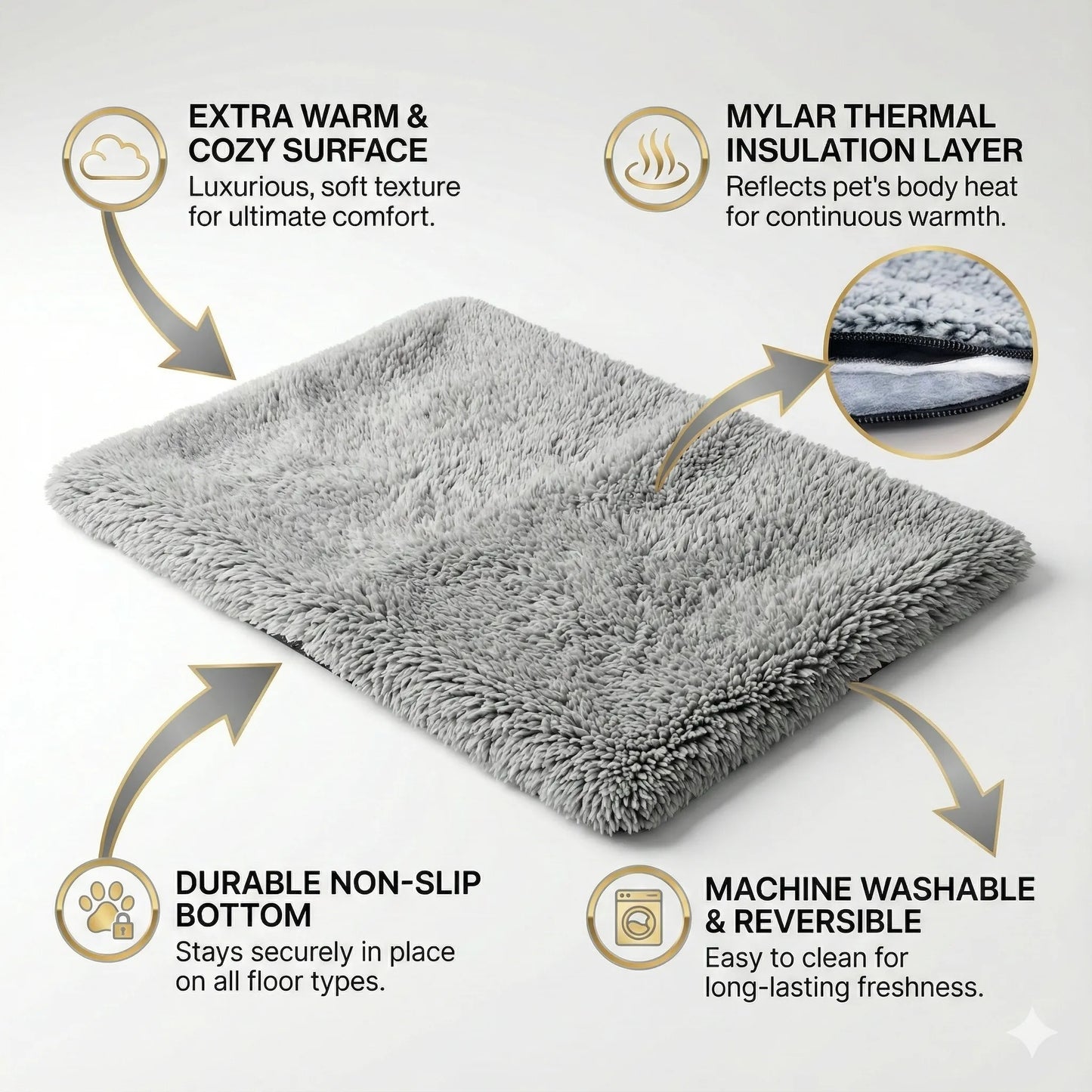 PawandPets™ Self-Heating Pet Bed