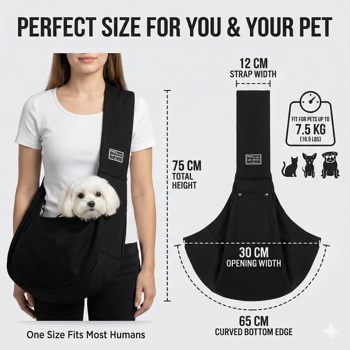 PawandPets™ Safety Shoulder Pet Carrier