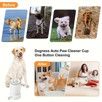 PawandPets© Automatic Paw Washer for Dogs & Cats - Electric Pet Foot Cleaning Cup with Quick, Low-Noise Cleaning