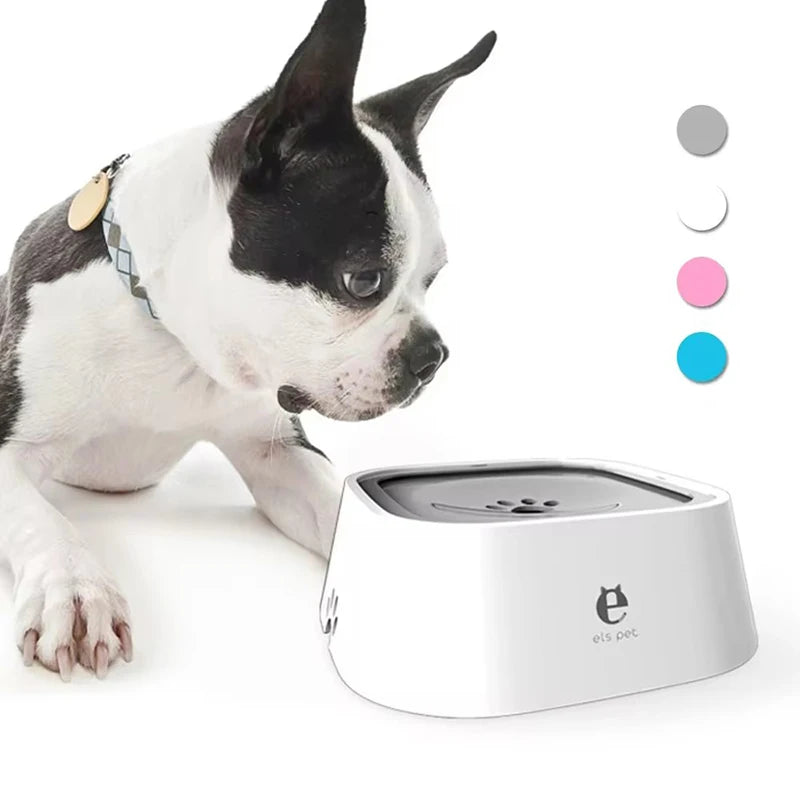 PawandPets© Pet Water Fountain with Floating Plates| No Spill Dog Water Bowl