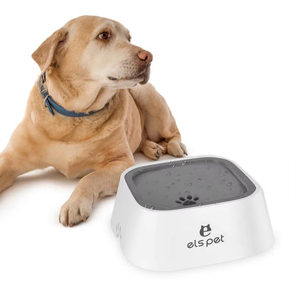 PawandPets© Pet Water Fountain with Floating Plates| No Spill Dog Water Bowl