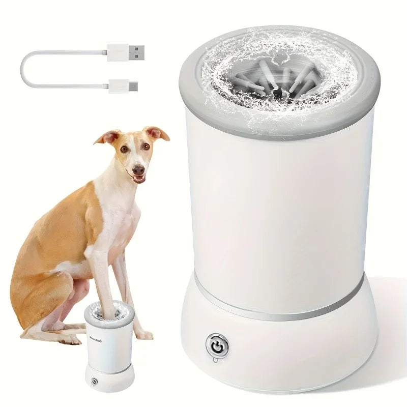 PawandPets© Automatic Paw Washer for Dogs & Cats - Electric Pet Foot Cleaning Cup with Quick, Low-Noise Cleaning