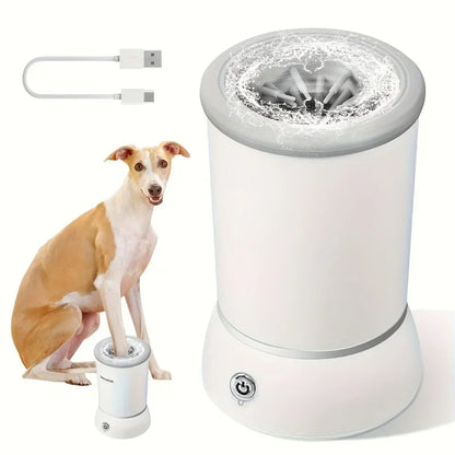 PawandPets© Automatic Paw Washer for Dogs & Cats - Electric Pet Foot Cleaning Cup with Quick, Low-Noise Cleaning