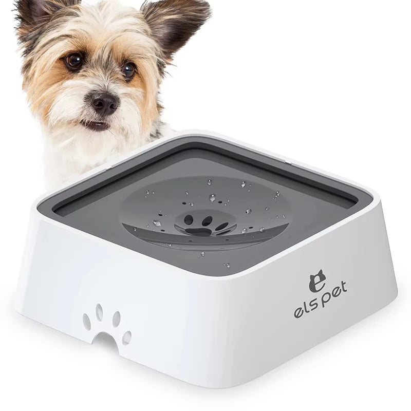 PawandPets© Pet Water Fountain with Floating Plates| No Spill Dog Water Bowl