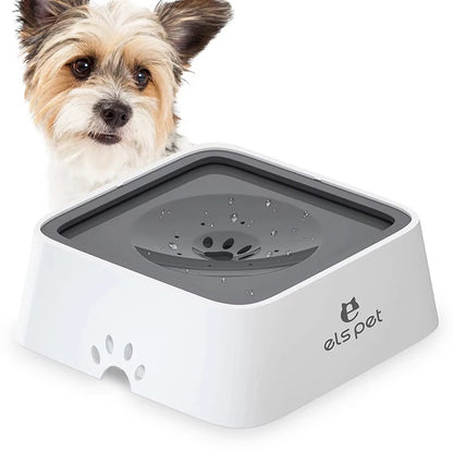 PawandPets© Pet Water Fountain with Floating Plates| No Spill Dog Water Bowl